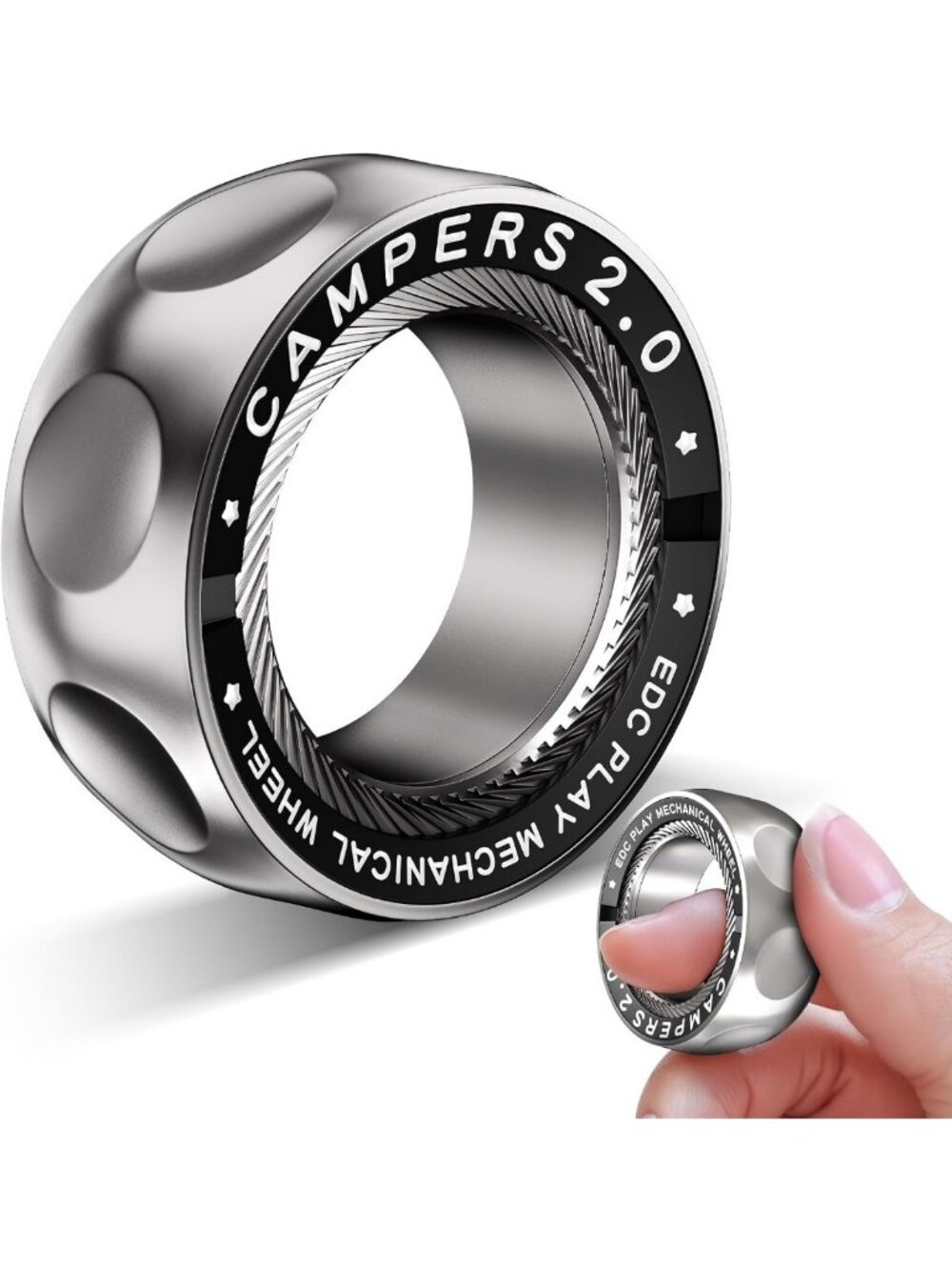 Magnetic Fidget Ring Spinner for Stress Relief | Anxiety Relief Toy, Fun Gadget